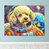 TOILE CHIENS DANS L'ESPACE-CANICHE 14 (Insitu (Plancher de Bois))