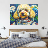 TOILE CHIENS DANS L'ESPACE-CANICHE 16 (Insitu(Chambre))