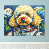 TOILE CHIENS DANS L'ESPACE-CANICHE 16 (Insitu (Plancher de Bois))