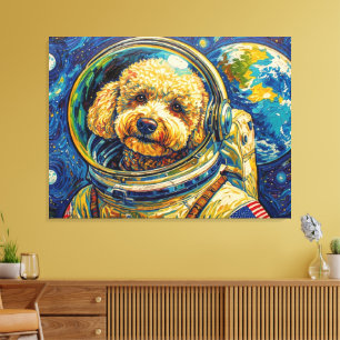 TOILE CHIENS DANS L'ESPACE-CANICHE 18