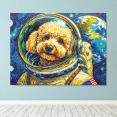 TOILE CHIENS DANS L'ESPACE-CANICHE 18 (Insitu (Plancher de Bois))