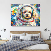 TOILE CHIENS DANS L'ESPACE-CANICHE 19 (Insitu(Chambre))
