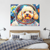TOILE CHIENS DANS L'ESPACE-CANICHE 20 (Insitu(Chambre))