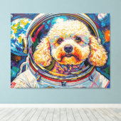 TOILE CHIENS DANS L'ESPACE-CANICHE 20 (Insitu (Plancher de Bois))