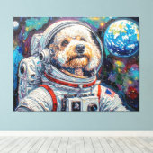 TOILE CHIENS DANS L'ESPACE-CANICHE 21 (Insitu (Plancher de Bois))