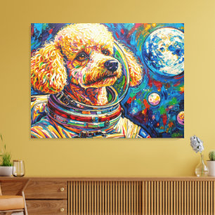 TOILE CHIENS DANS L'ESPACE-CANICHE 22