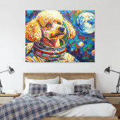 TOILE CHIENS DANS L'ESPACE-CANICHE 22 (Insitu(Chambre))