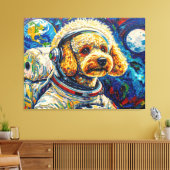 TOILE CHIENS DANS L'ESPACE-CANICHE 24 (Insitu(Salon))
