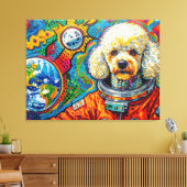 TOILE CHIENS DANS L'ESPACE-CANICHE 5 (Insitu(Salon))
