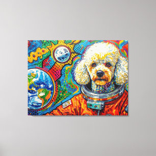 TOILE CHIENS DANS L'ESPACE-CANICHE 5