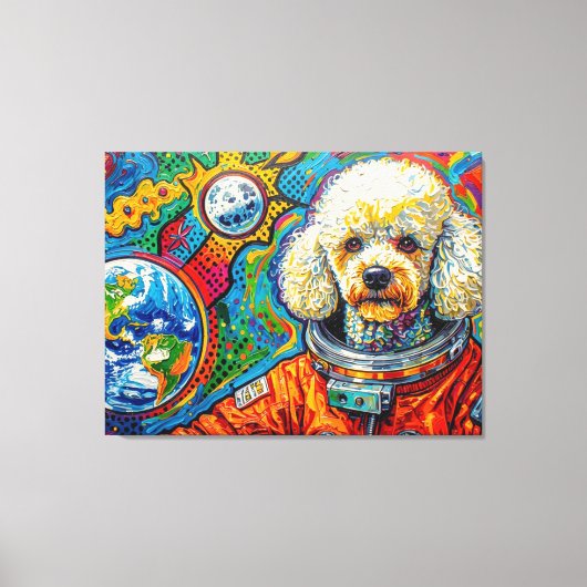 TOILE CHIENS DANS L'ESPACE-CANICHE 5 (Recto)