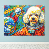 TOILE CHIENS DANS L'ESPACE-CANICHE 5 (Insitu (Plancher de Bois))