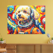 TOILE CHIENS DANS L'ESPACE-CANICHE 7 (Insitu(Salon))