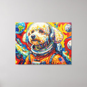 TOILE CHIENS DANS L'ESPACE-CANICHE 7