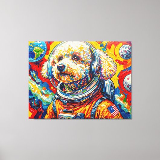 TOILE CHIENS DANS L'ESPACE-CANICHE 7 (Recto)