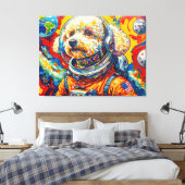 TOILE CHIENS DANS L'ESPACE-CANICHE 7 (Insitu(Chambre))