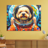 TOILE CHIENS DANS L'ESPACE-CANICHE 8 (Insitu(Salon))