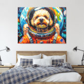 TOILE CHIENS DANS L'ESPACE-CANICHE 8 (Insitu(Chambre))