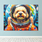 TOILE CHIENS DANS L'ESPACE-CANICHE 8 (Insitu (Plancher de Bois))