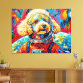 TOILE CHIENS DANS L'ESPACE-CANICHE 9 (Insitu(Salon))
