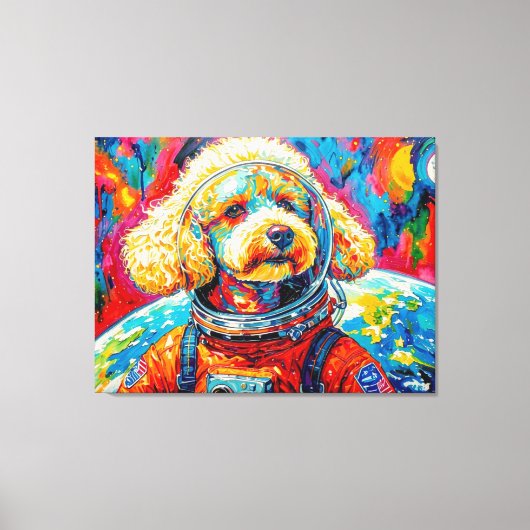 TOILE CHIENS DANS L'ESPACE-CANICHE 9 (Recto)