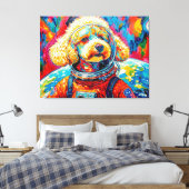 TOILE CHIENS DANS L'ESPACE-CANICHE 9 (Insitu(Chambre))