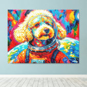 TOILE CHIENS DANS L'ESPACE-CANICHE 9 (Insitu (Plancher de Bois))