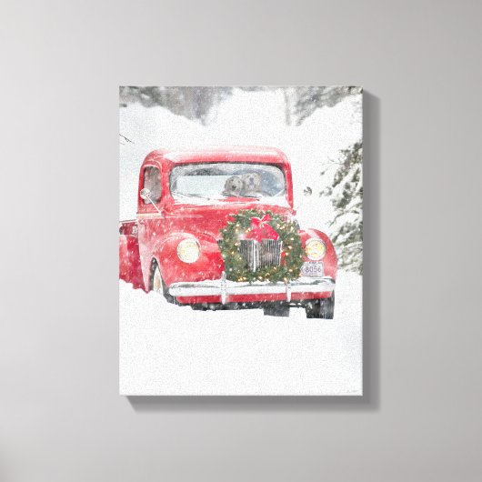 Toile Chiens dans un camion (Recto)