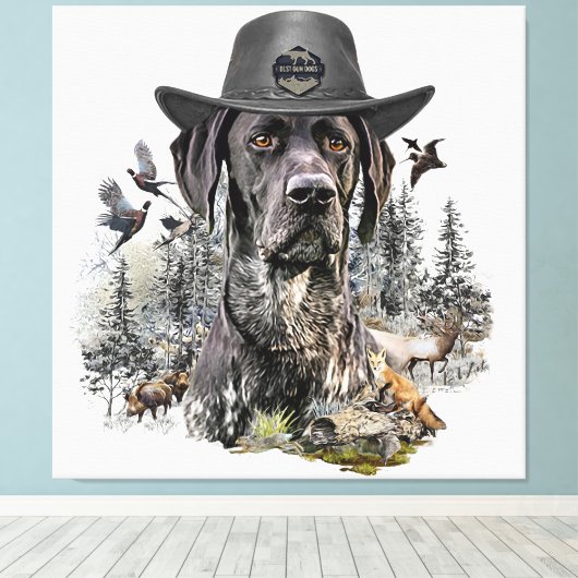 Toile Chiens de chasse (BSP) (Insitu (Plancher de Bois))