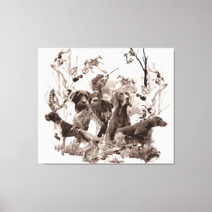 Toile Chiens de chasse, Chiens d'armes, Chasse saison T-