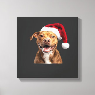Toile Chiens heureux à Noël Drôles de chiens T-Shirt Cla