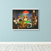 Toile Chiens jouant au poker (Insitu (Plancher de Bois))