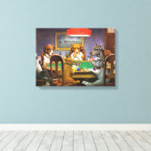 Toile Chiens Jouer Poker Un Ami Dans Le Besoin (Insitu (Plancher de Bois))