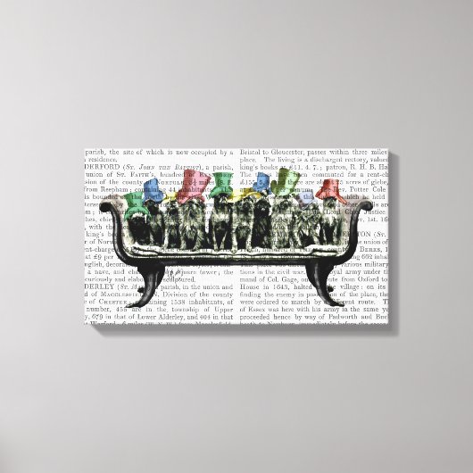 Toile Chiens sur Sofa (Recto)