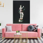 Toile Chiffre bas d'un garçon jouant un triangle (Insitu(Salon))