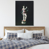 Toile Chiffre bas d'un garçon jouant un triangle (Insitu(Chambre))