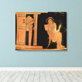 Toile Chiffre rouge grenier pyxis représentant une marié (Insitu (Plancher de Bois))