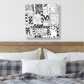 Toile Chiffres Abstraits indiens inspirés 6 (Insitu(Chambre))