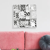 Toile Chiffres Abstraits indiens inspirés 6 (Insitu(Salon))