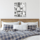 Toile Chiffres Abstraits indiens inspirés 6 (Insitu(Chambre))