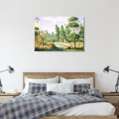 Toile Chiffres dans les motifs d'une maison de campagne (Insitu(Chambre))