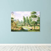 Toile Chiffres dans les motifs d'une maison de campagne (Insitu (Plancher de Bois))