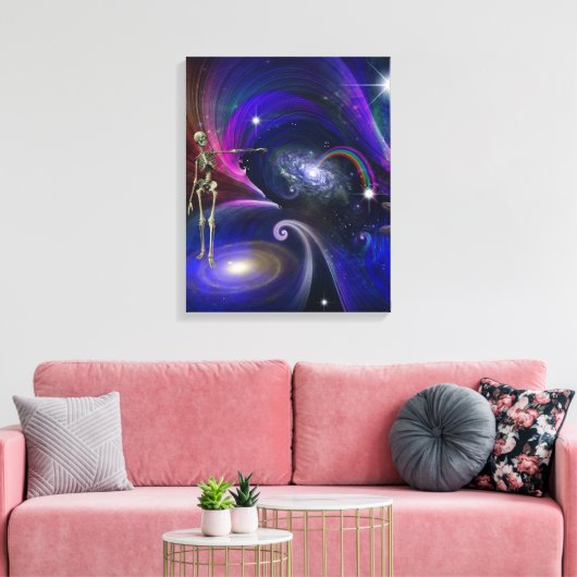 Toile Chiffres squelettiques en Cosmos (Insitu(Salon))