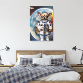 Toile Chihuahua Astronaut Canvas Imprimer (Insitu(Chambre))