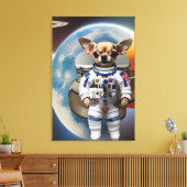 Toile Chihuahua Astronaut Canvas Imprimer (Insitu(Salon))