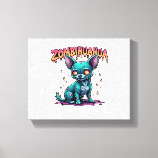 Toile Chihuahua Chi Chichi Chiwawa Zombie Chien Hallowee (Recto)