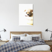 Toile Chihuahua chippy en bol (haché) (Insitu(Chambre))