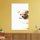 Toile Chihuahua chippy en bol (haché) (Insitu(Salon))