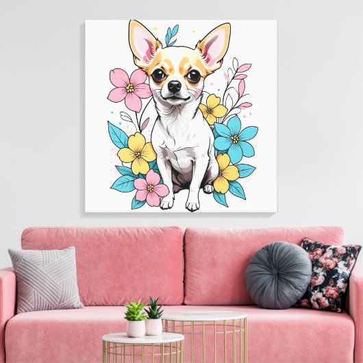 Toile Chihuahua du printemps (Insitu(Salon))