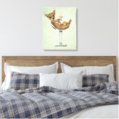 Toile Chihuahua en verre de cocktail (Insitu(Chambre))
